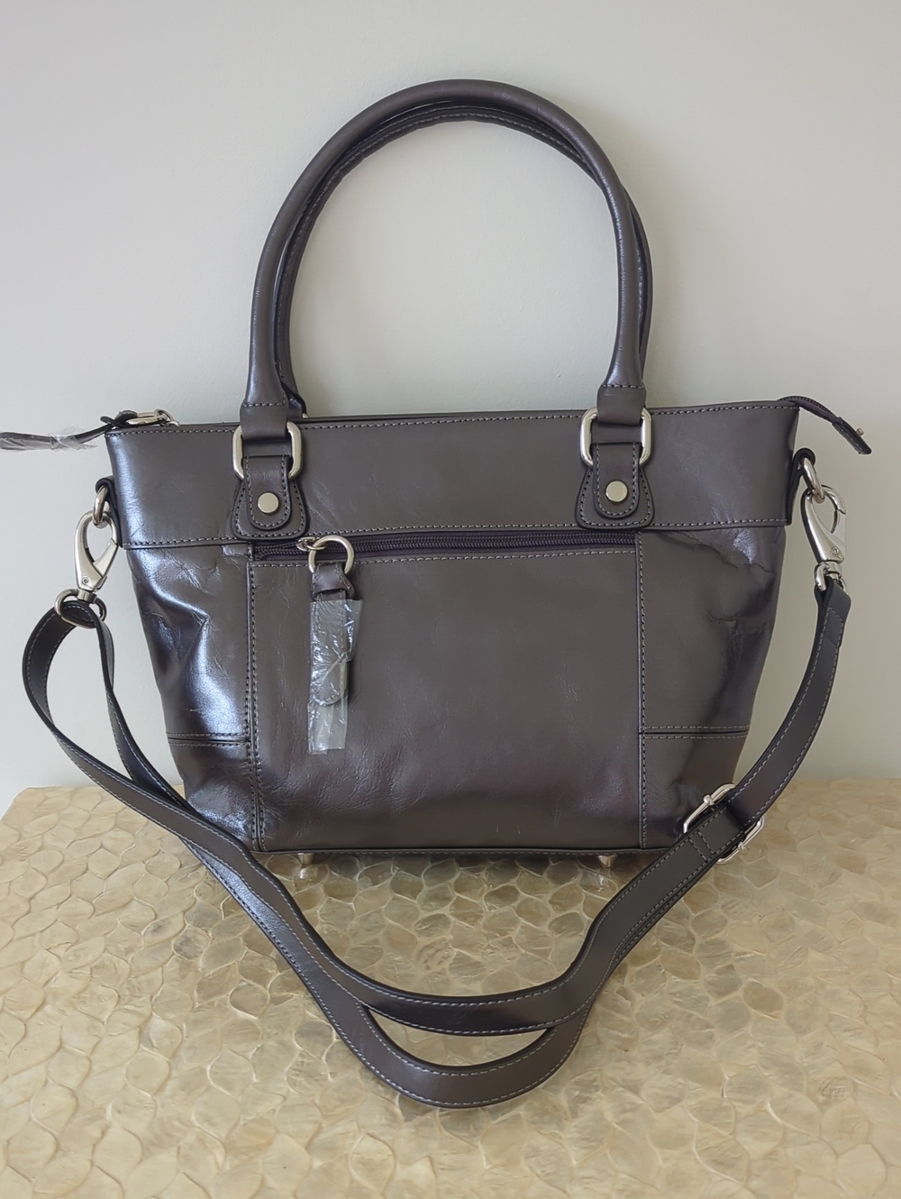 Classic Women's Tote Bag in Pewter